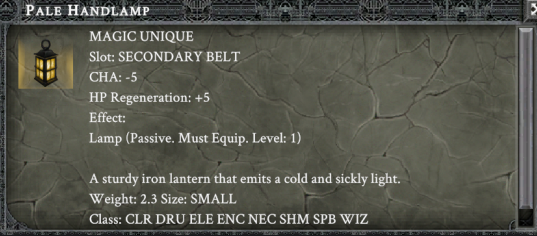 PALE HANDLAMP item card